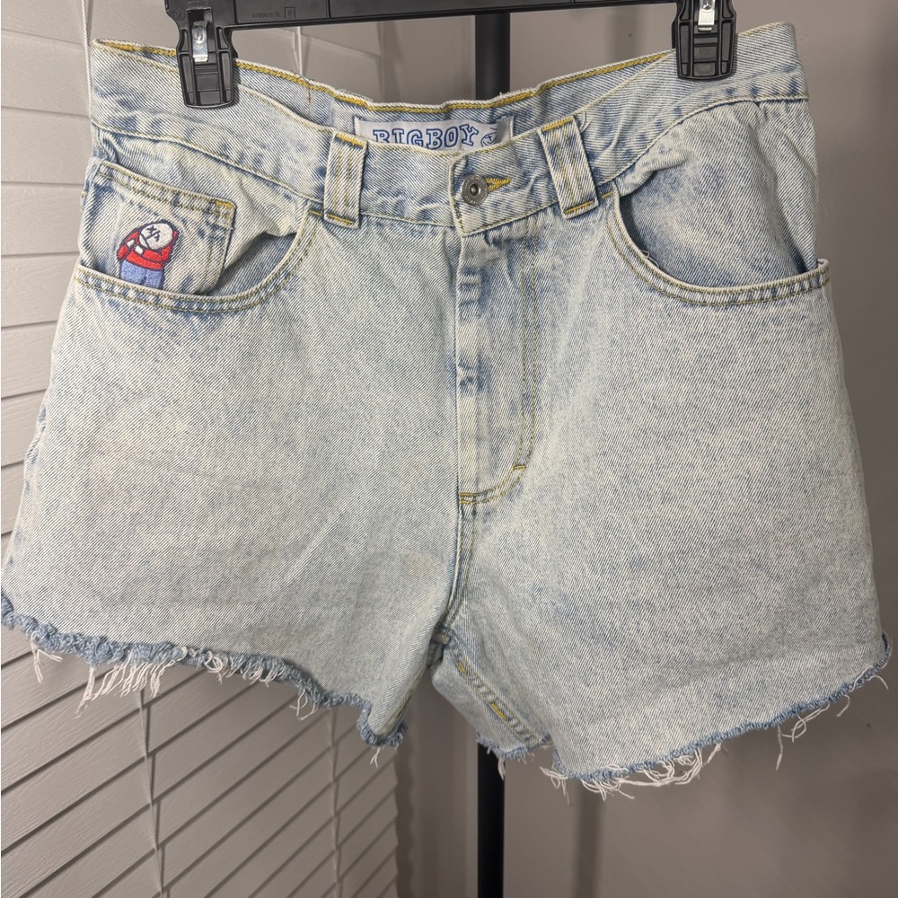 Big boy Light Blue Washed High-Rise Jean Shorts